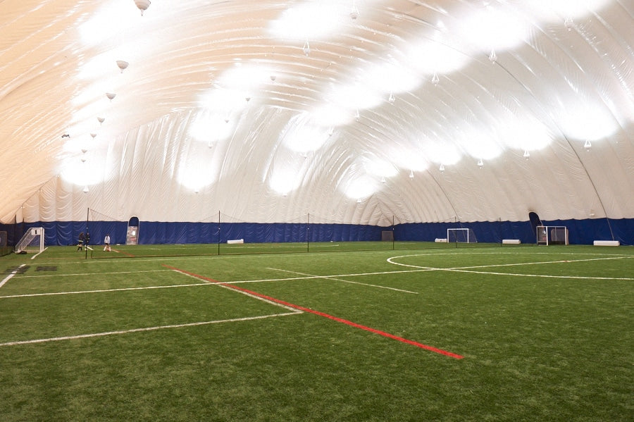 indoor turf soccer field